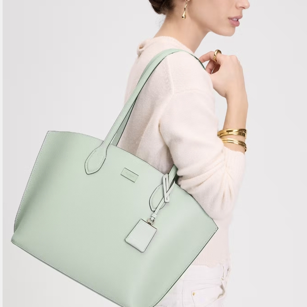 Kate Spade ♠️ NY Suite Tote Bag In Pistachio With Dust Bag NWT